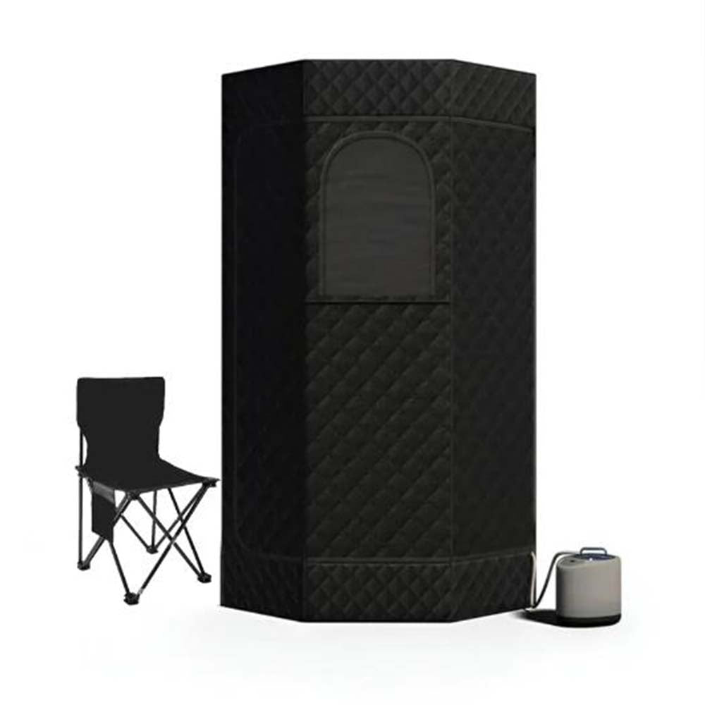 SōL Portable Steam Sauna Tent — Foldable At-Home Sauna with Remote & Chair for Relaxation & Recovery
