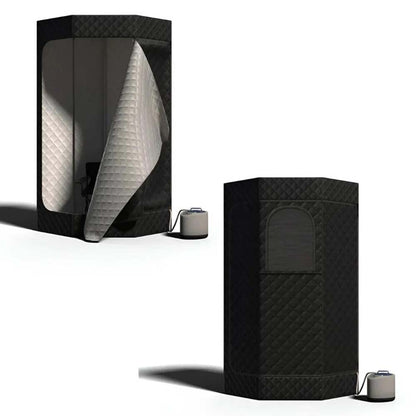 SōL Portable Steam Sauna Tent — Foldable At-Home Sauna with Remote & Chair for Relaxation & Recovery