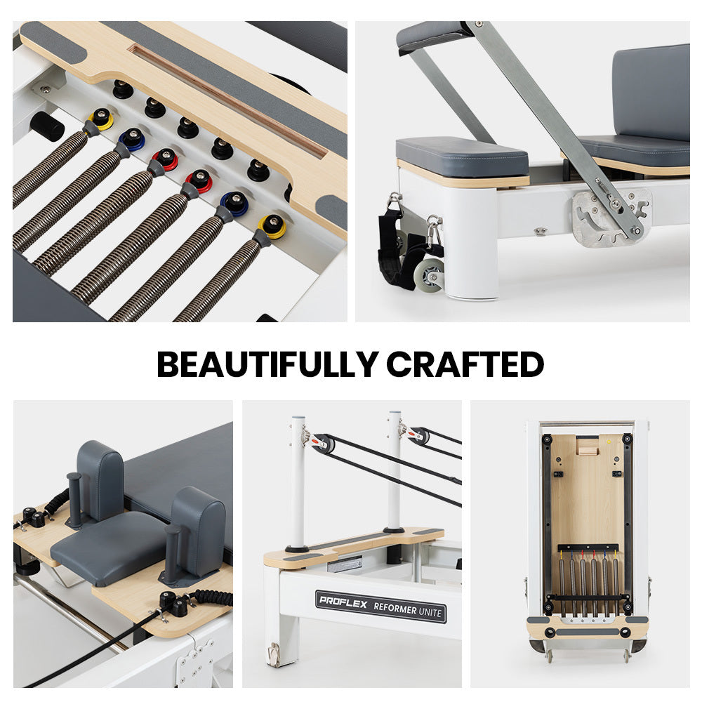 SōL Pilates – Aluminium Reformer Machine with Box & Jump Board