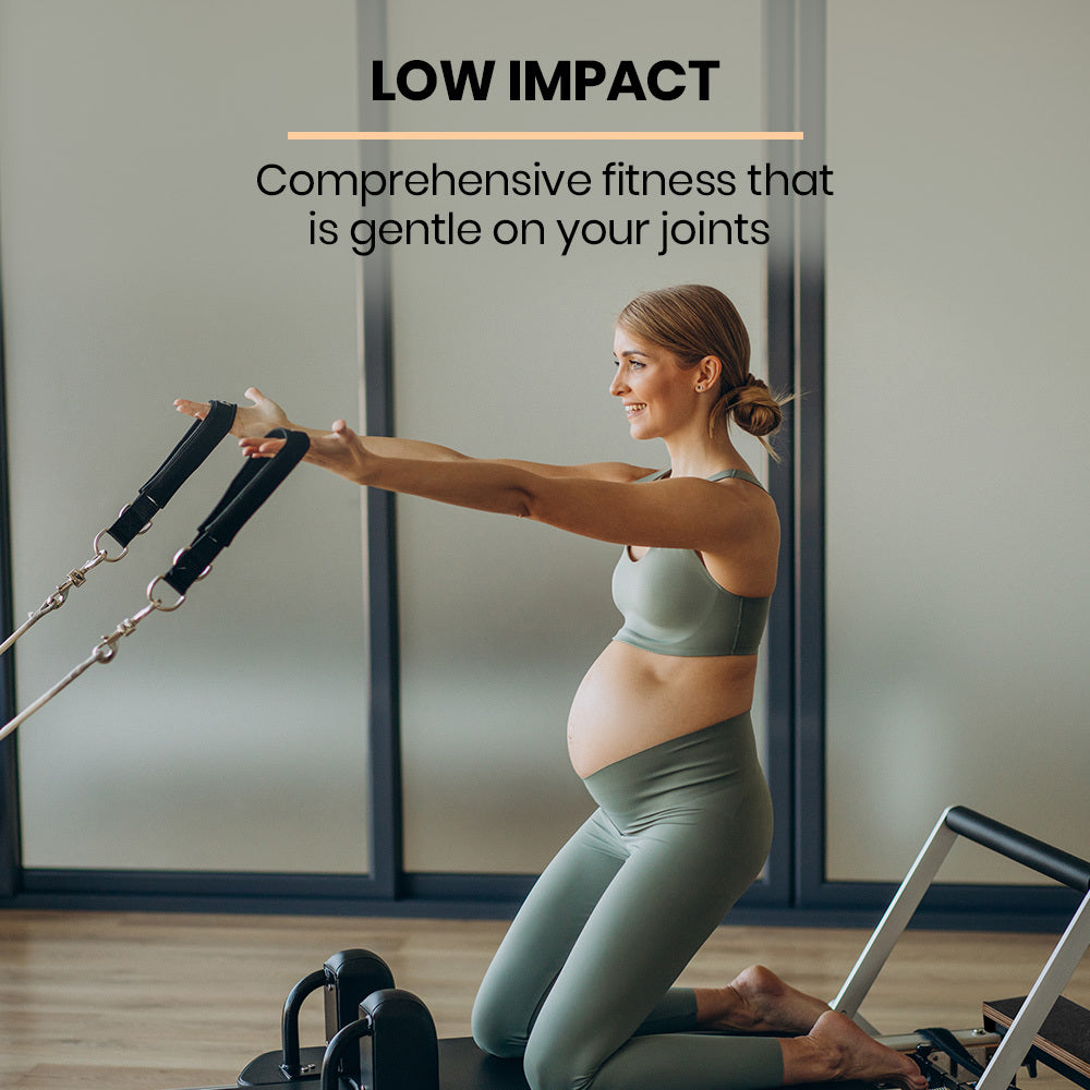 SōL Pilates – Wooden Reformer Machine with Box & Jump Board