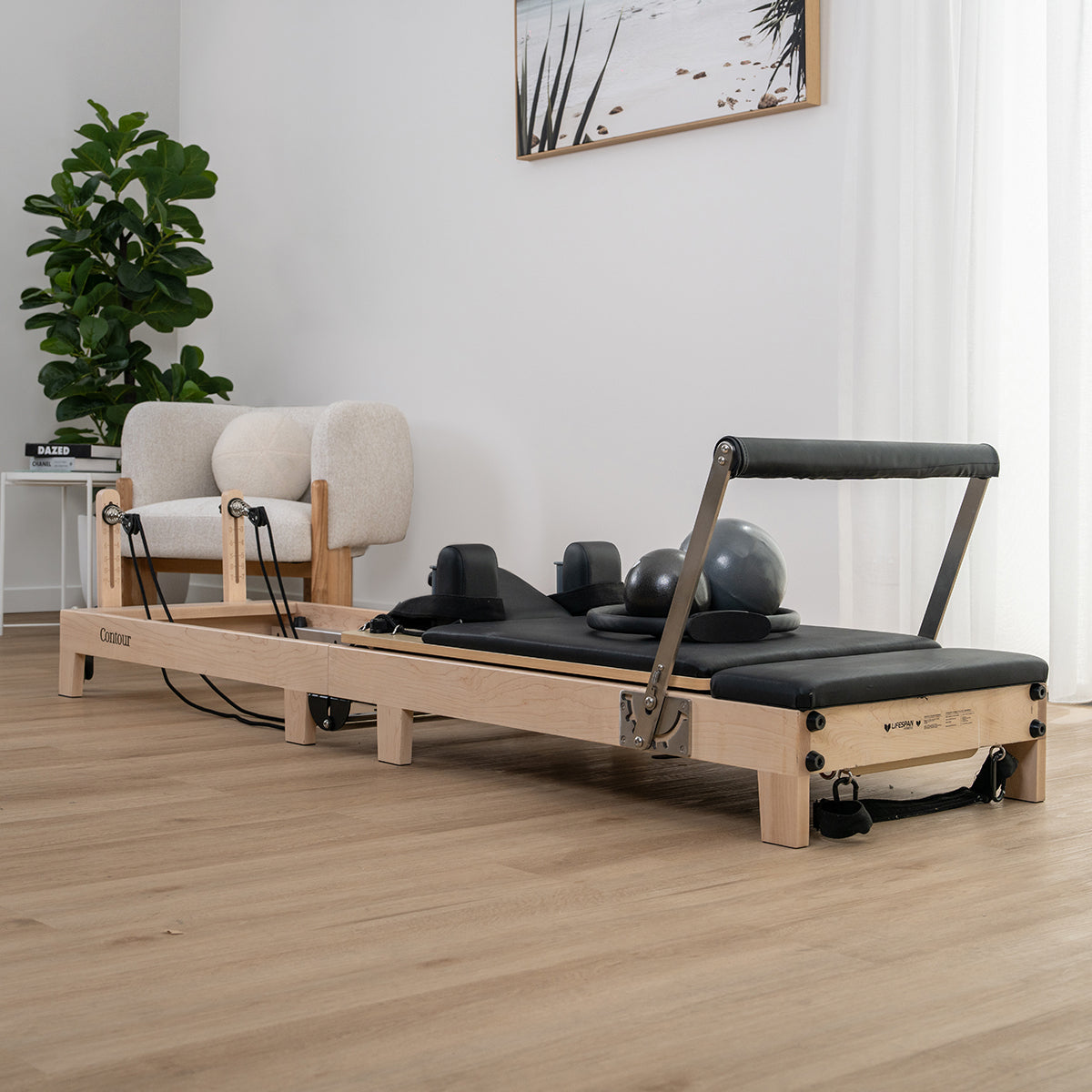 SōL Pilates – Lifespan Contour 2 Folding Wooden Reformer Set