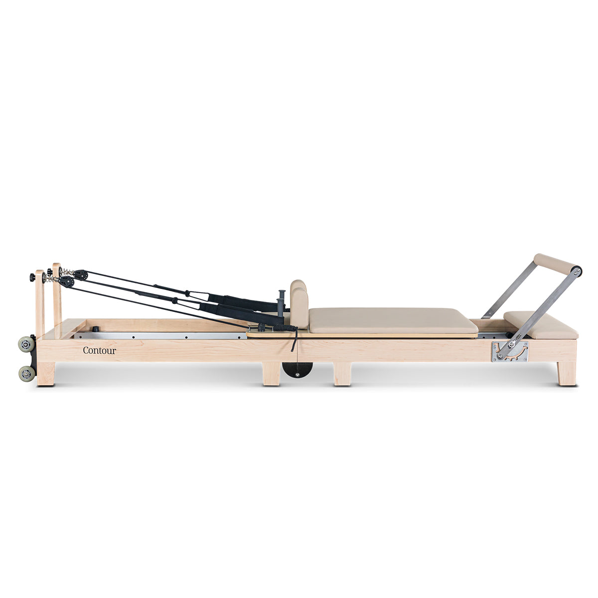 SōL Pilates – Lifespan Contour Folding Wooden Reformer Set (Beige)