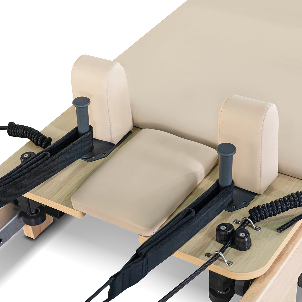 SōL Pilates – Lifespan Contour Folding Wooden Reformer Set (Beige)