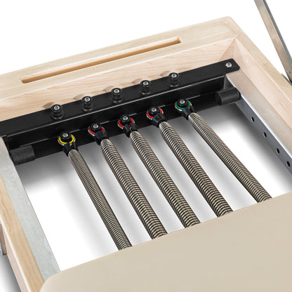 SōL Pilates – Lifespan Contour Folding Wooden Reformer Set (Beige)