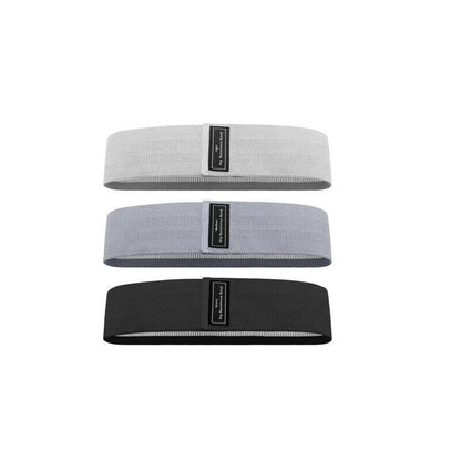 Aolikes Set 3 Resistance Booty Bands Hip Circle Loop Bands Workout Exercise - Set of 3 (Light Grey,Grey,Black) with Bag