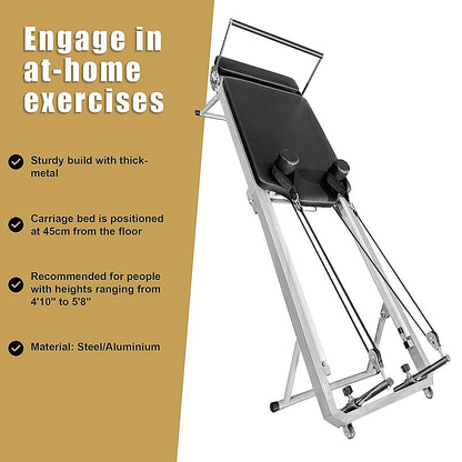SōL Pilates – Foldable Reformer Machine for Home Gym