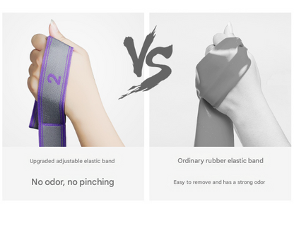 Purple 9-Loop Yoga Stretch Strap - Numbered Band for Flexibility and Physical Therapy