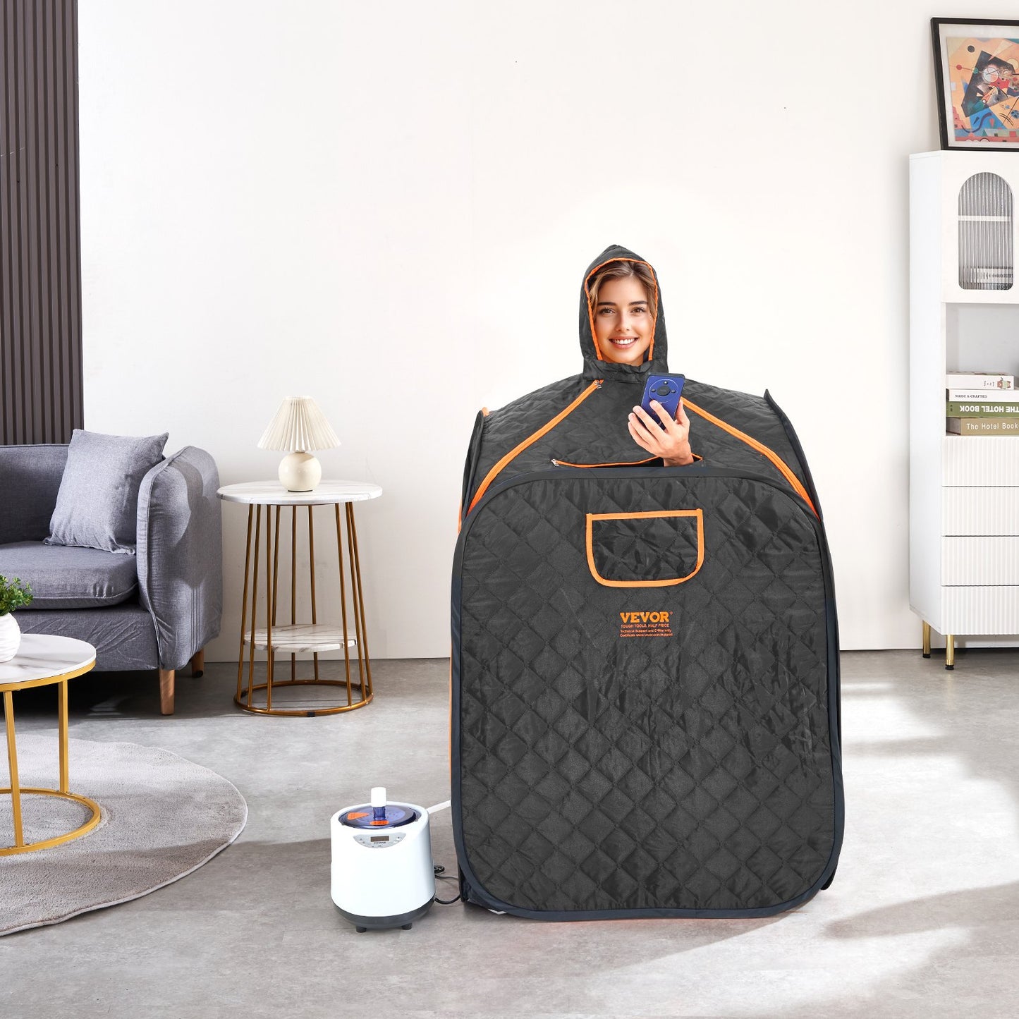 SōL Portable Steam Sauna Tent — 1000W At-Home Spa for Detox, Relaxation & Recovery