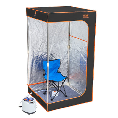 SōL Heat – Portable Full-Size Steam Sauna Tent (1000W) with Chair