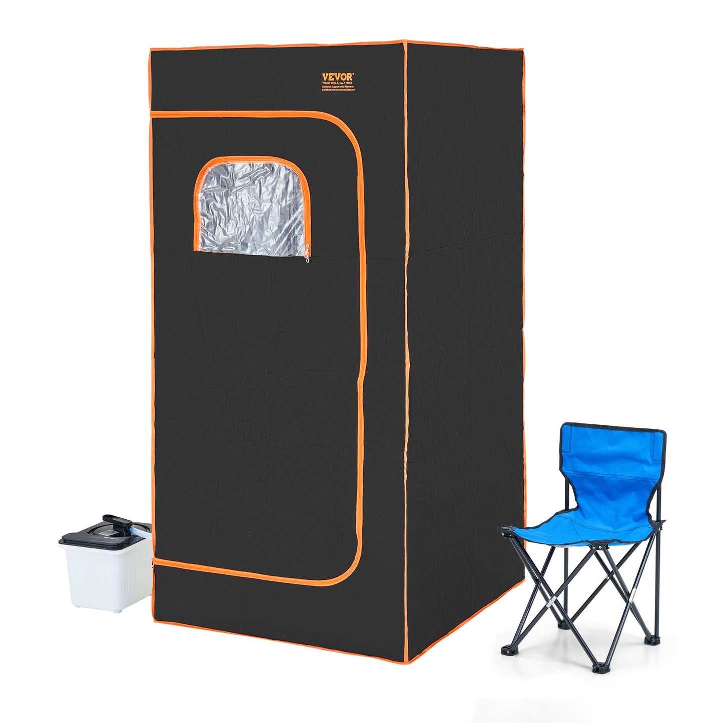 SōL Heat Recovery Sauna - Portable Full-Size Steam Sauna Tent 2000W with Chair